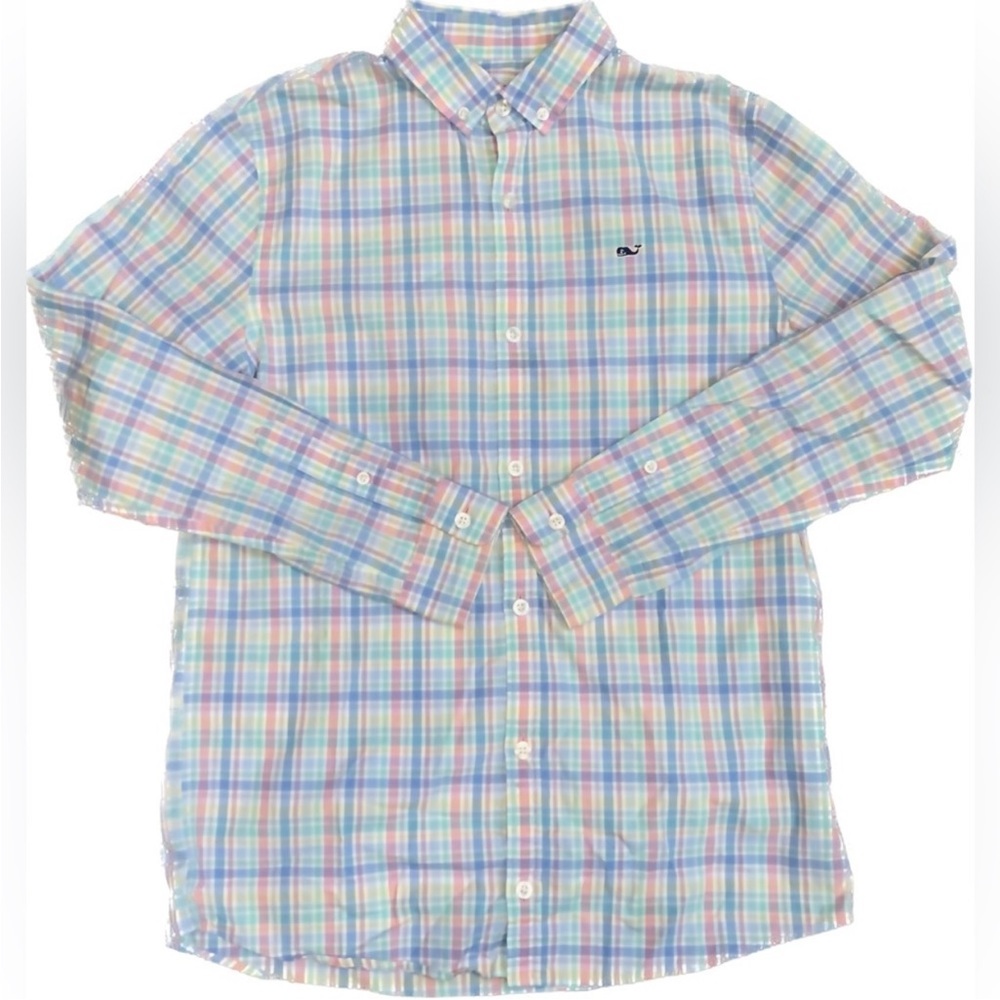 Vineyard Vines Button down boys shirt size L (16)